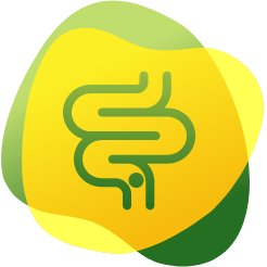 Ikonica probavnog trakta koji se smirio nakon što je djelatna tvar Espumisana, simetikon, oslobodila plinove